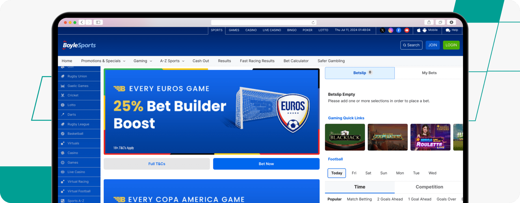 boylesports bet builder desktop screenshot