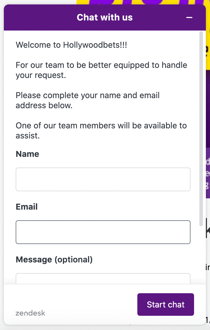 HollywoodBets Chat 1