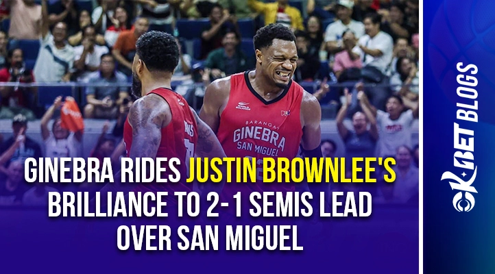 barangay ginebra rides brownlee's performance