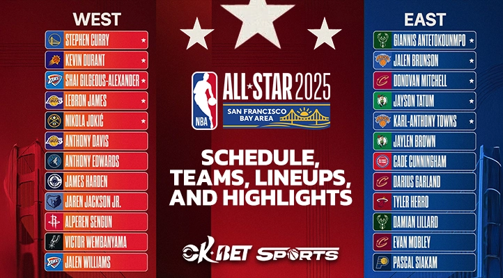 nba all-star a list of name with a logo of nba