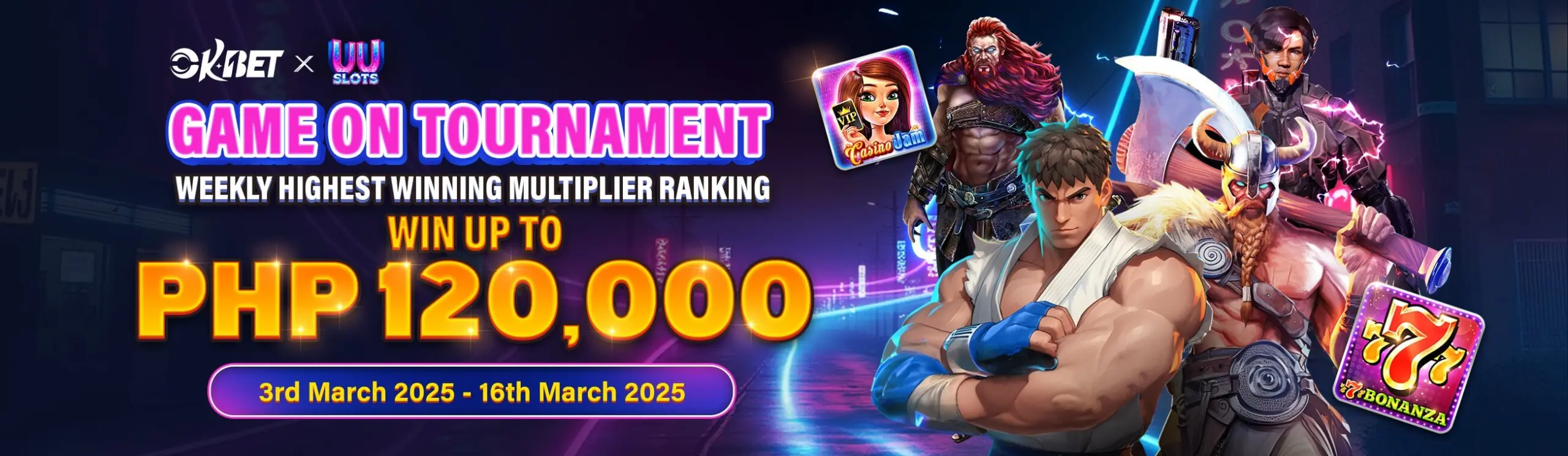 okbet and uu slots promo tournament