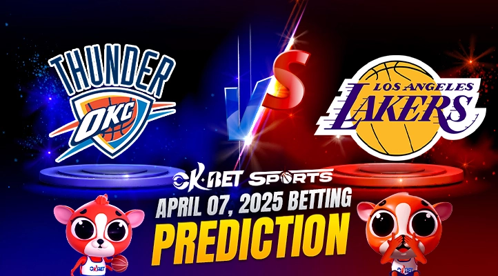 match up logo of thunder vs lakers