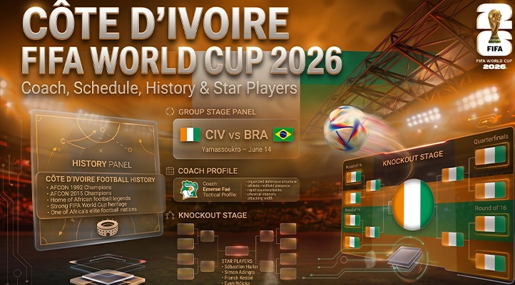 Côte d'Ivoire FIFA World Cup 2026_ Coach, Schedule, History & Star Players