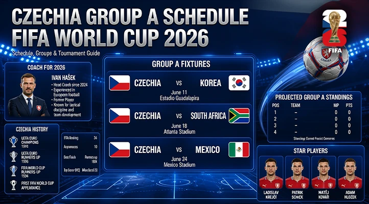 Czechia FIFA World Cup 2026: Coach, Schedule & Star Players